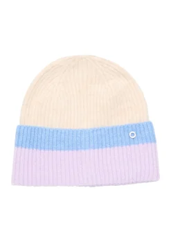 Strickbeanie mit Streifen