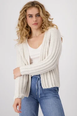 Stricküberwurf mit Rippstruktur