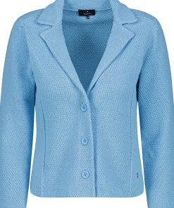 Strickblazer mit Reiskornmuster