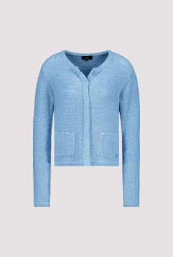 Strickjacke aus Bändchengarn