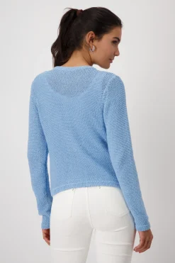 Strickjacke aus Bändchengarn