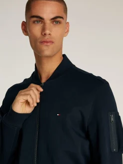 Strickjacke mit Baseball Kragen