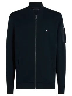 Strickjacke mit Baseball Kragen