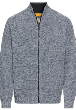 Strickjacke mit Stehkragen