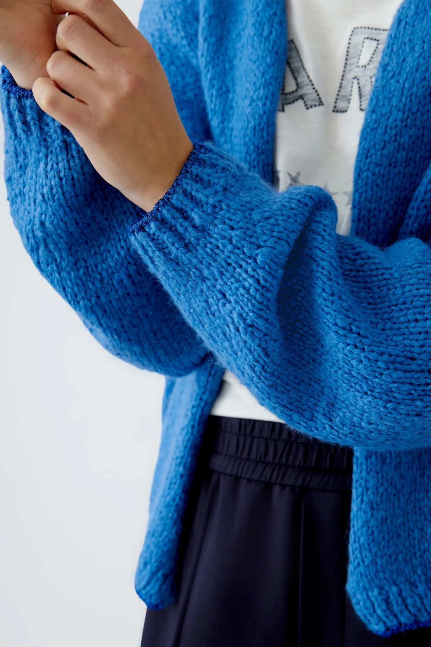 Strickjacke mit Wolle und Mohair