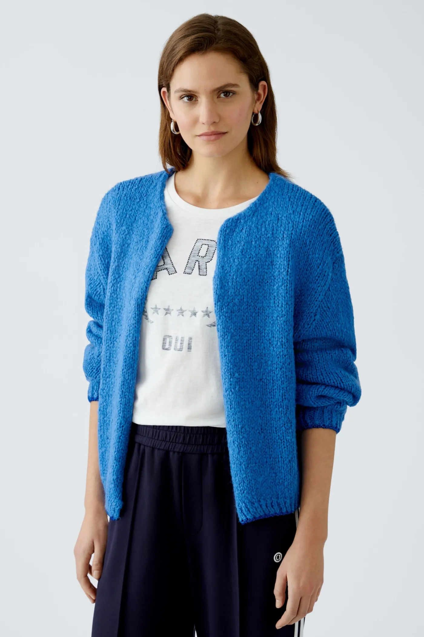 Strickjacke mit Wolle und Mohair