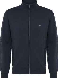 Strickjacke Stehkragen