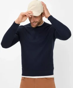 Strickpoloshirt mit Streifen