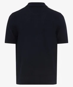 Strickpoloshirt mit Streifen