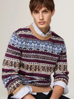 Strickpullover im Norwegermuster