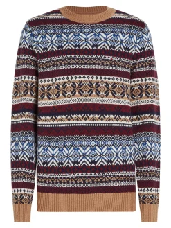 Strickpullover im Norwegermuster