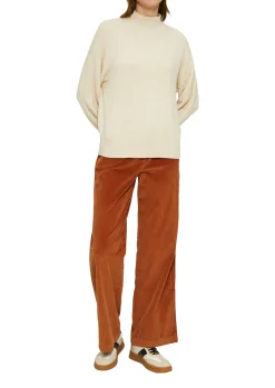 Strickpullover im Relaxed Fit mit Stehkragen