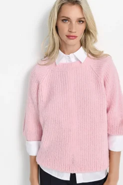 Strickpullover mit überschnittenen Schultern