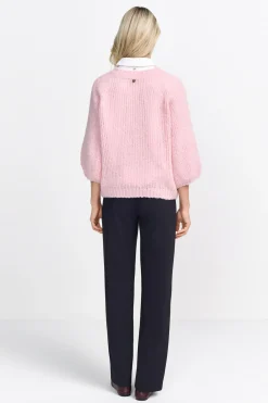 Strickpullover mit überschnittenen Schultern