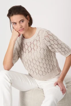Strickpullover mit Lurex