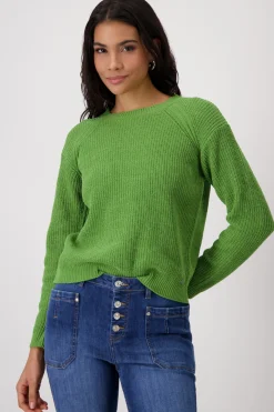 Strickpullover mit Perlfangmuster