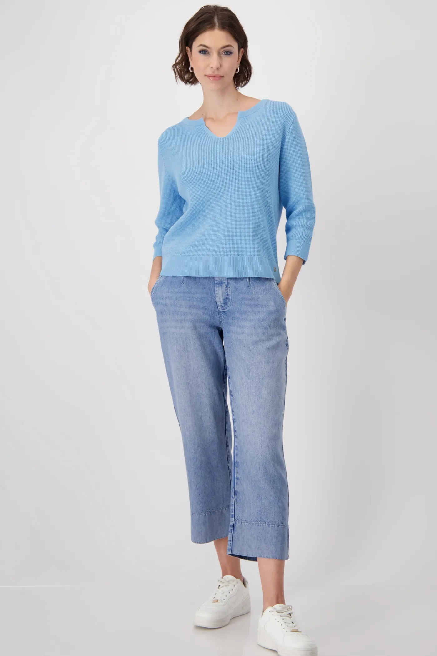 Strickpullover mit Pineapple-Muster