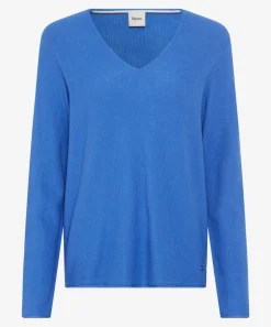 Strickpullover mit V-Ausschnitt