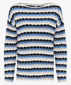 Strickpullover mit Zopfmuster