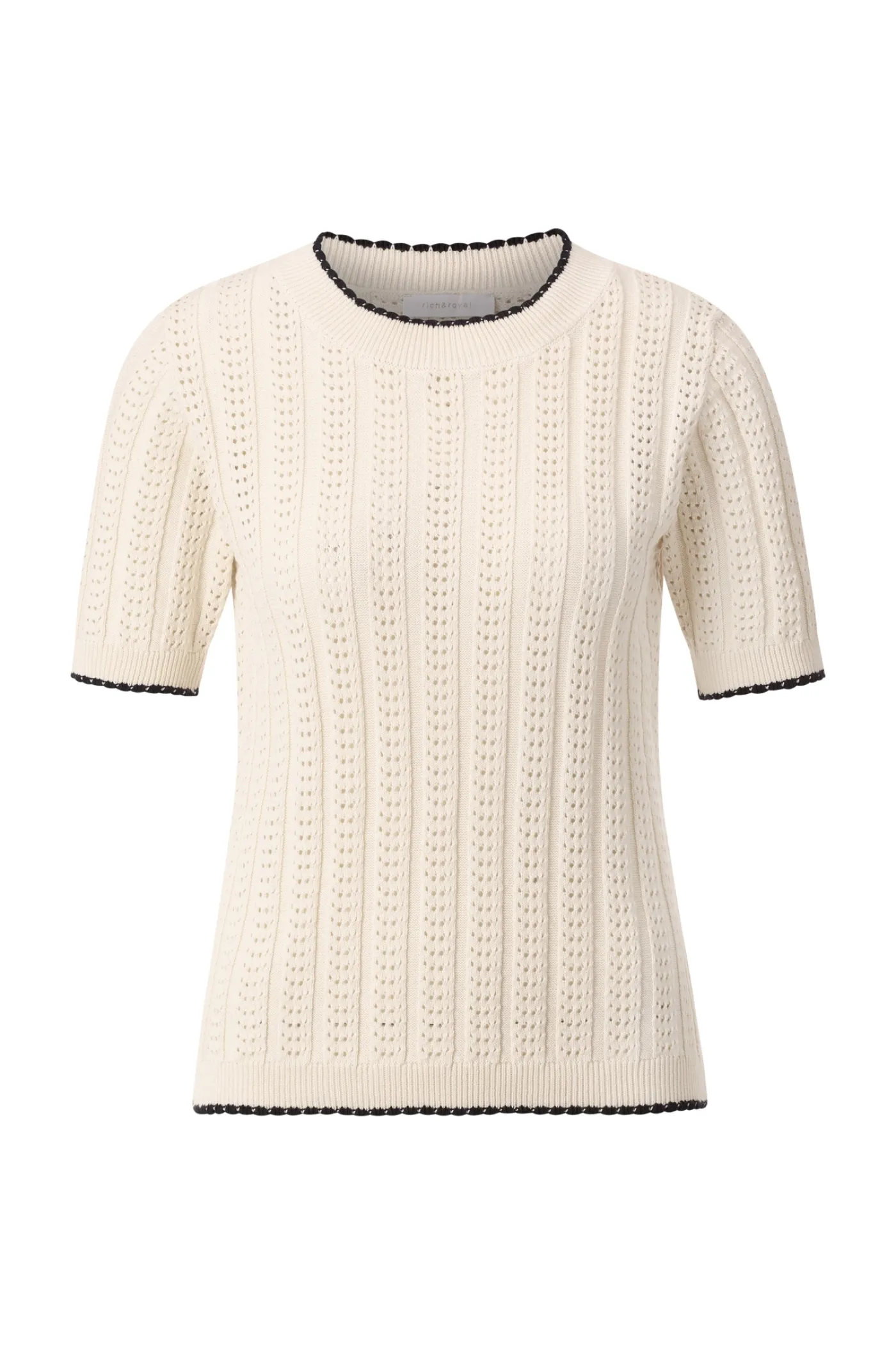 Strickshirt mit Kontrastkante