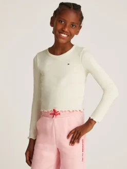Strukturiertes Extra Slim Fit Langarmoberteil
