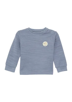 Strukturiertes Longsleeve aus Baumwollmix