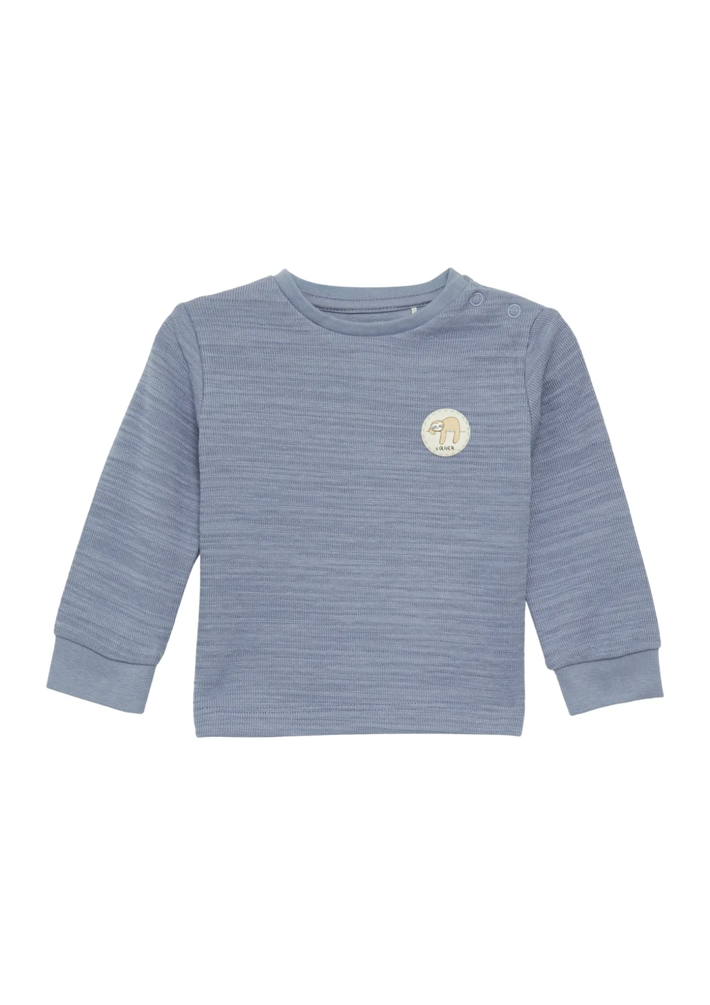 Strukturiertes Longsleeve aus Baumwollmix