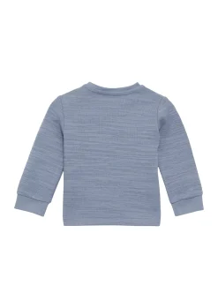 Strukturiertes Longsleeve aus Baumwollmix