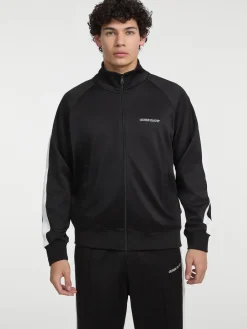 Sweatjacke mit seitlichem Kontraststreifen