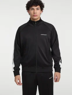 Sweatjacke mit seitlichem Kontraststreifen