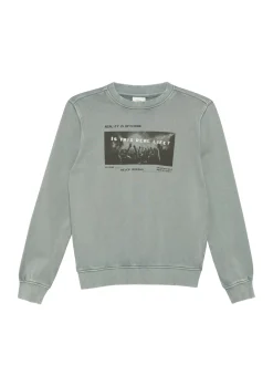 Sweatshirt im Used-Look mit Fotoprint