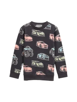 Sweatshirt mit Allover-Print