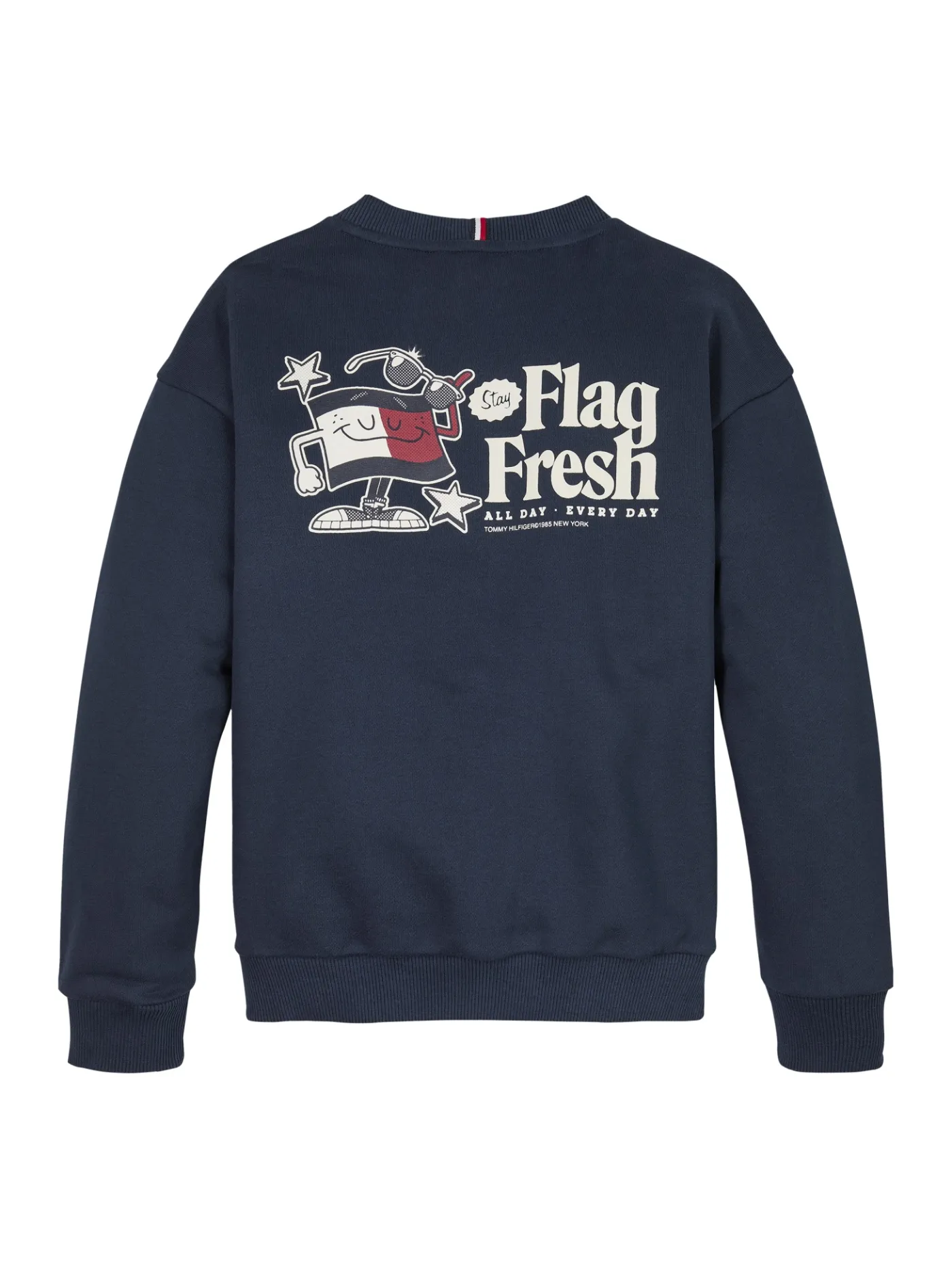 Sweatshirt mit Flag-Slogan-Print hinten