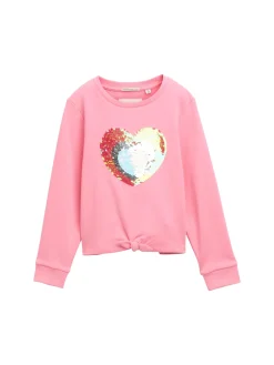 Sweatshirt mit Wendepailletten