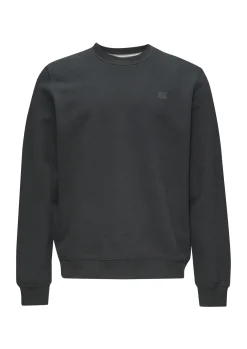 Sweatshirt aus Baumwollmix mit Logo-Detail