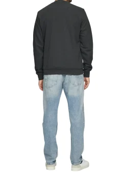 Sweatshirt aus Baumwollmix mit Logo-Detail