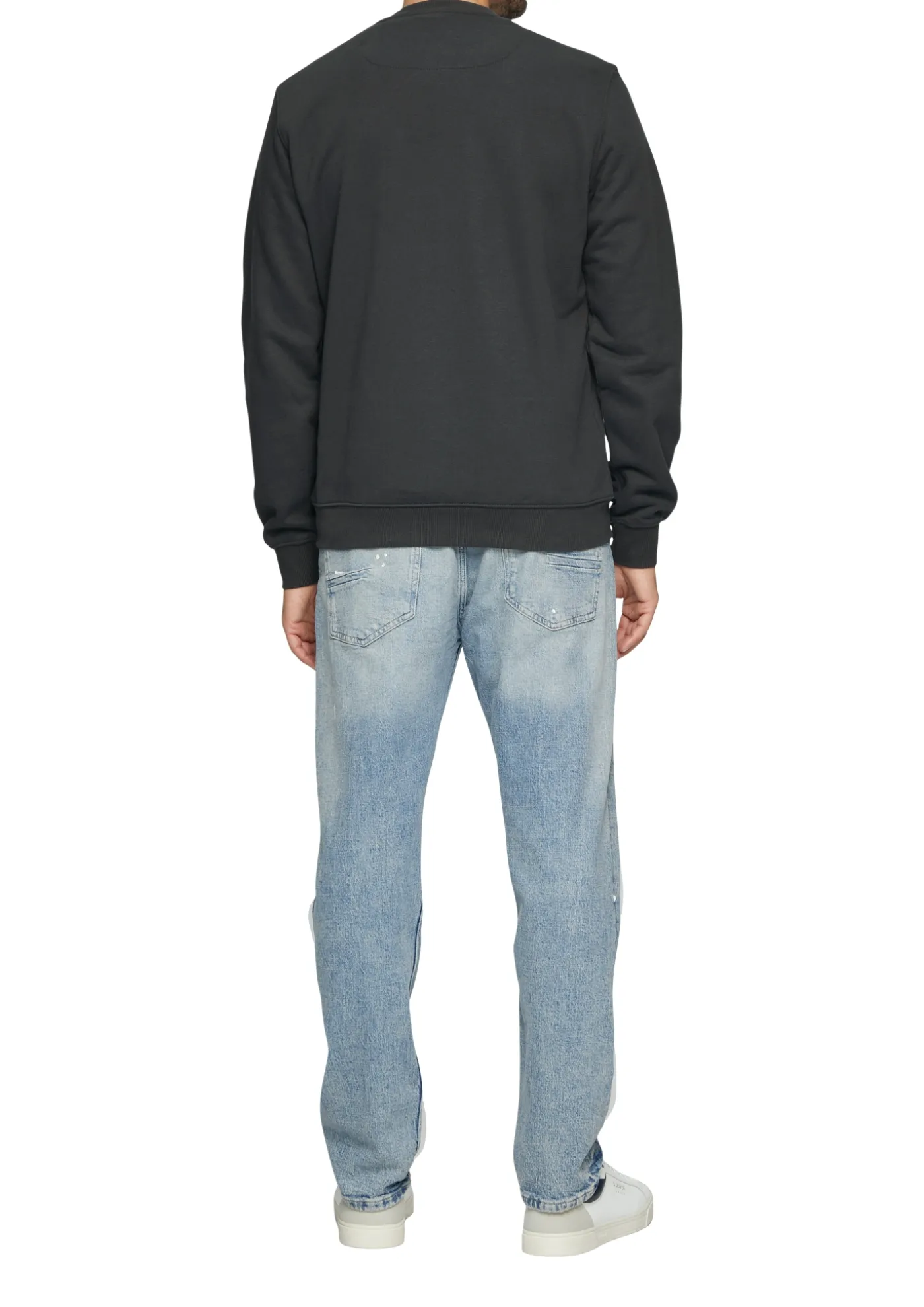 Sweatshirt aus Baumwollmix mit Logo-Detail