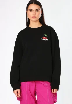 Sweatshirt aus Baumwoll-Terry mit Grafik-Prints der Saison