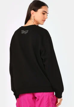 Sweatshirt aus Baumwoll-Terry mit Grafik-Prints der Saison