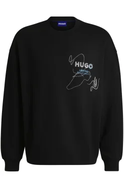 Sweatshirt aus Baumwoll-Terry mit saisonalem Artwork