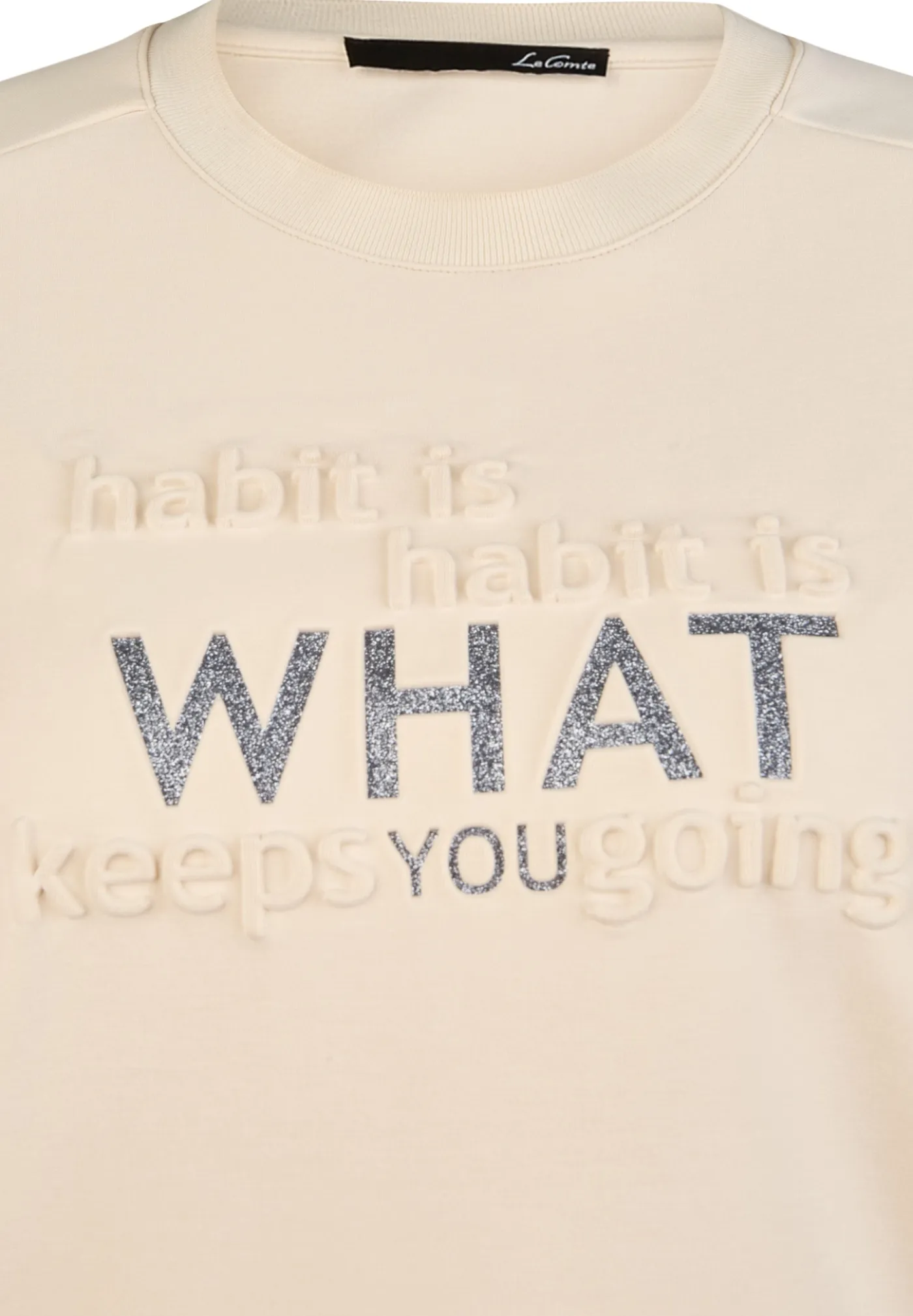 Sweatshirt 3D-Schriftzug