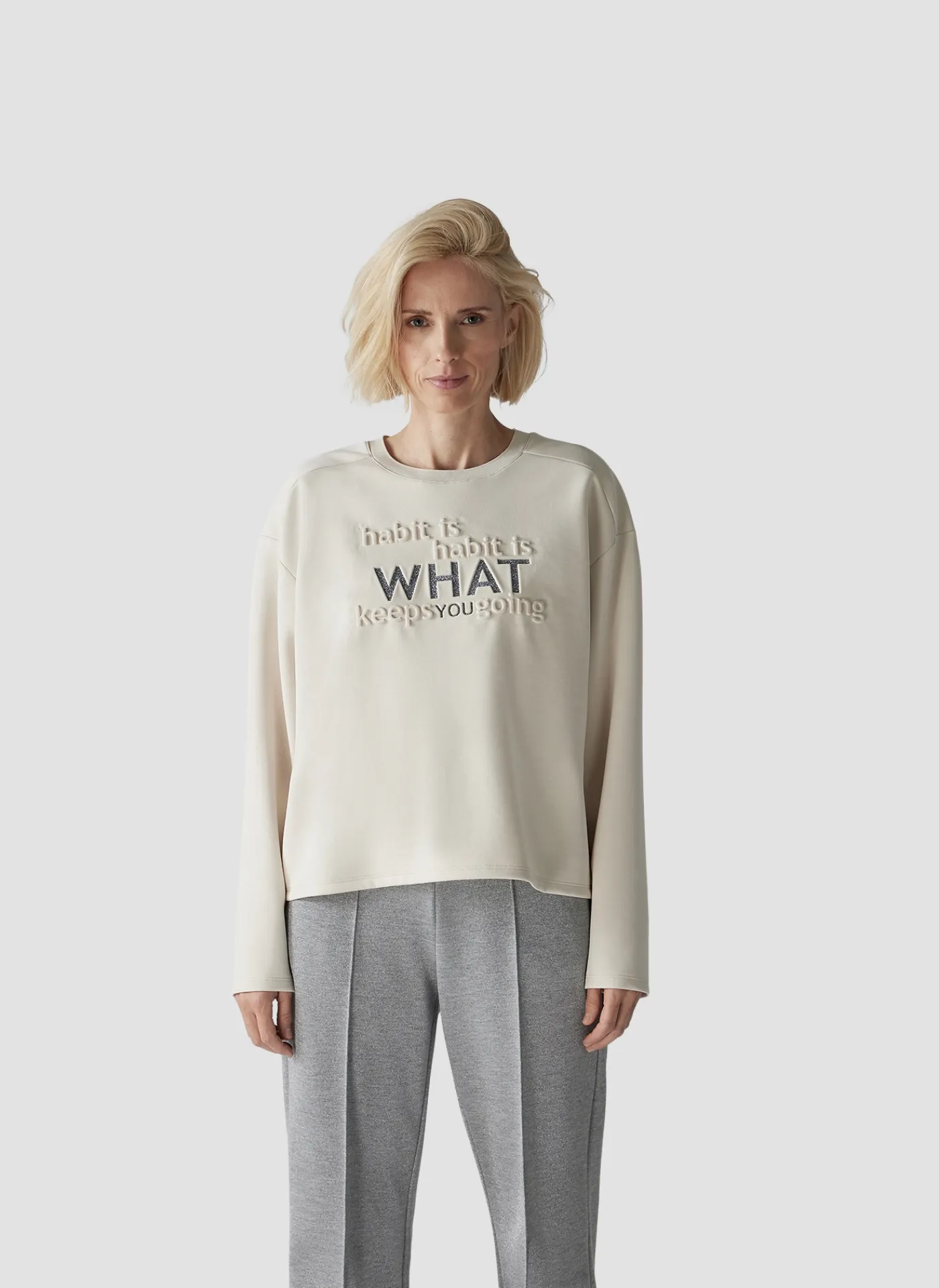 Sweatshirt 3D-Schriftzug