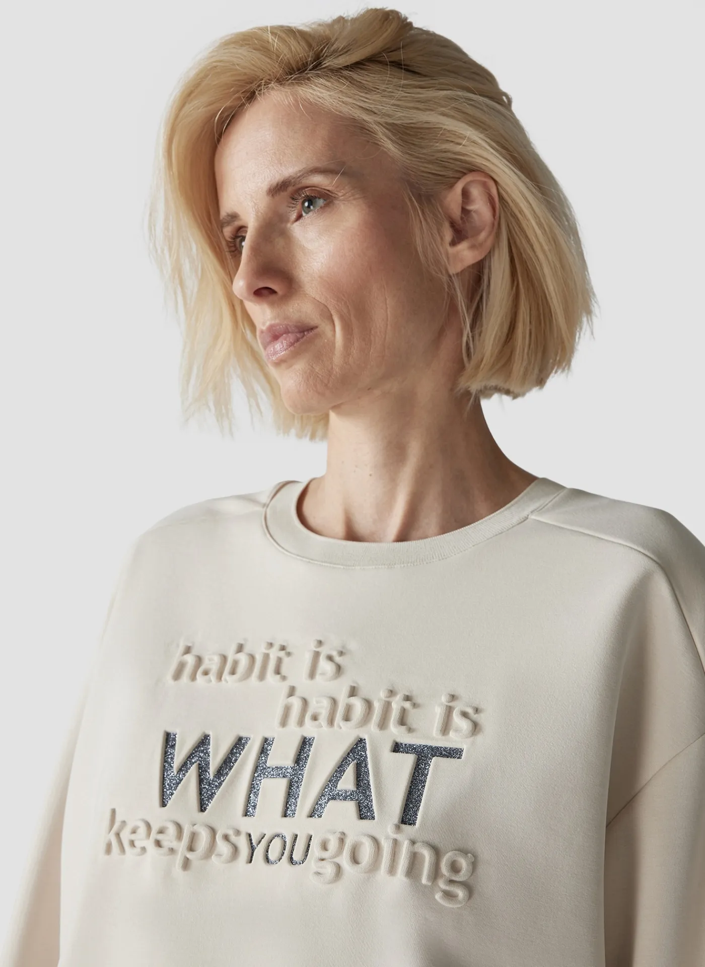 Sweatshirt 3D-Schriftzug