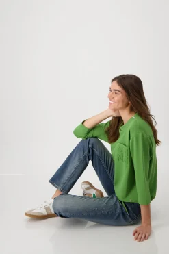 Sweatshirt mit Prägedruck
