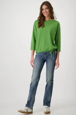 Sweatshirt mit Prägedruck
