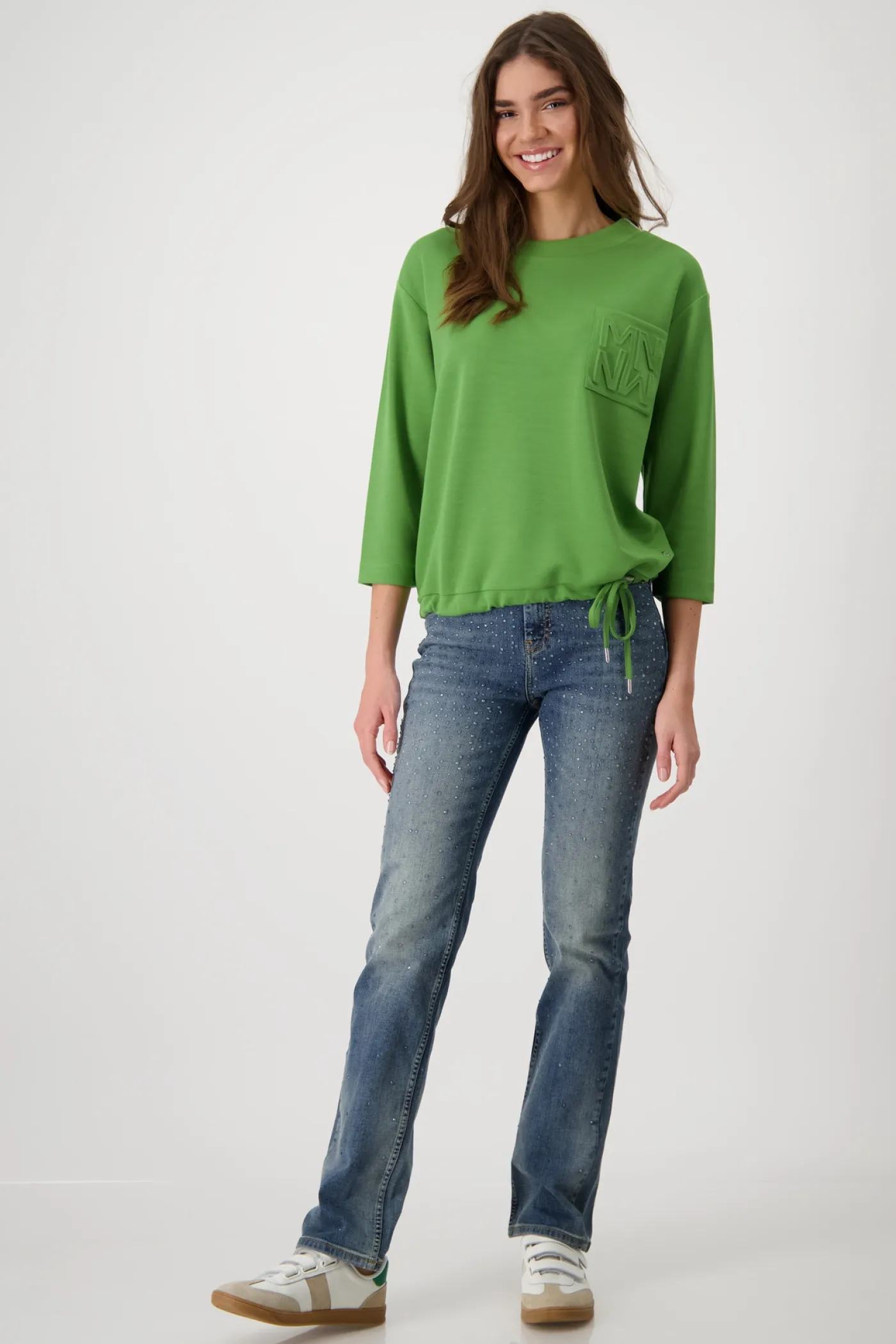 Sweatshirt mit Prägedruck