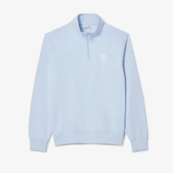 Sweatshirt mit Reißverschluss, hohem Kragen und Print