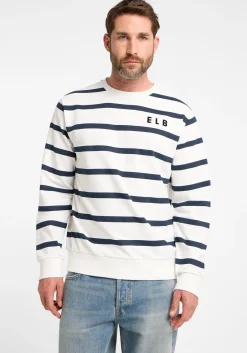 Sweatshirt Rundhals Streifen Mert