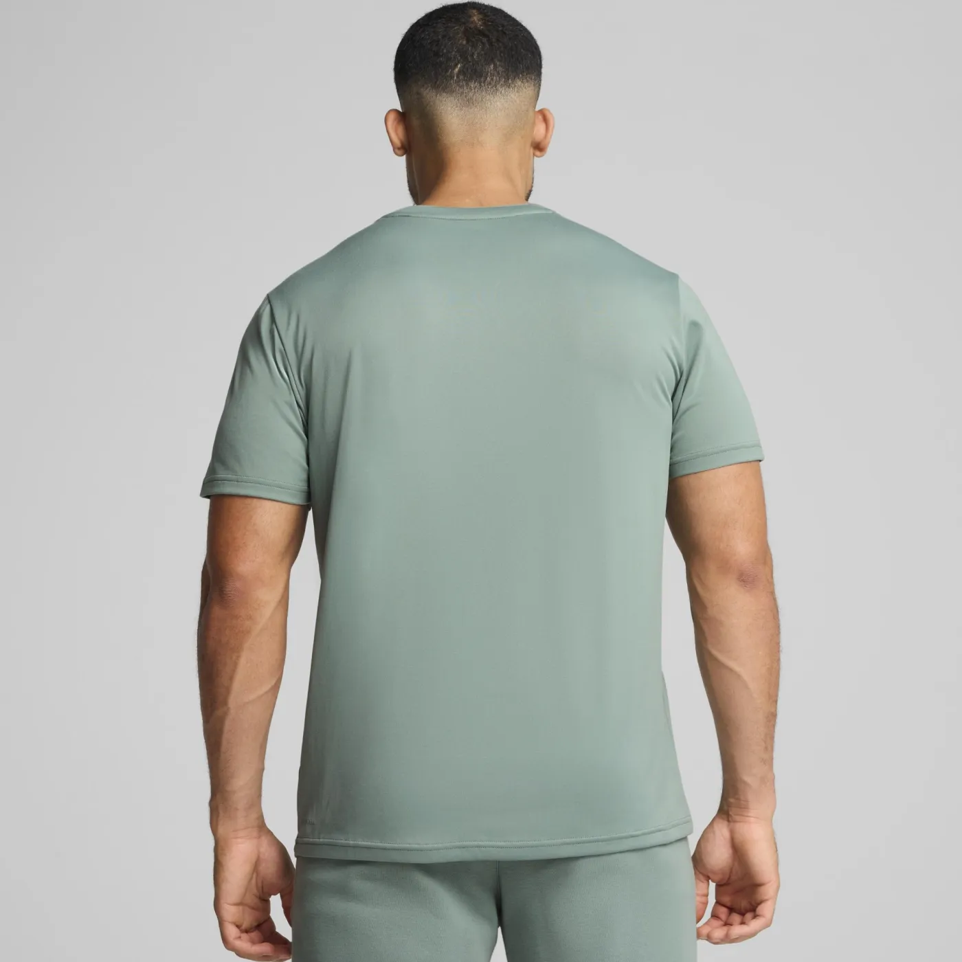 TAD ESSENTIALS Einfarbiges T-Shirt mit Cat Logo Herren