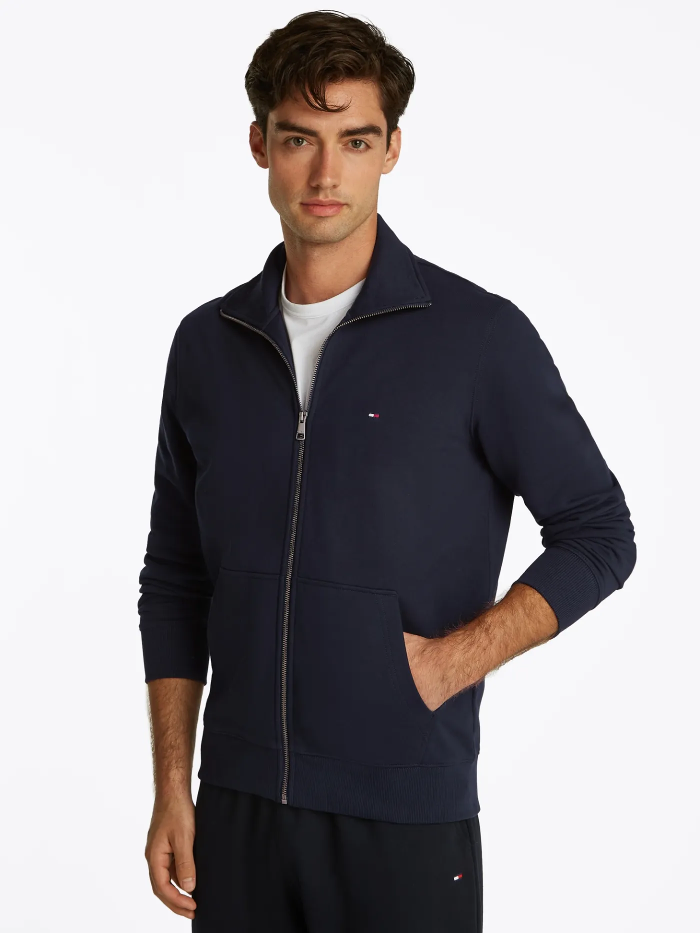 Terry-Sweatshirt mit Reißverschluss